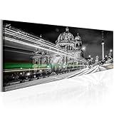 murando Akustikbild Berlin 120x40 cm Bilder Akustikschaum Hochleistungsschallabsorber Schallschutz Leinwand 1 TLG Wandbild Raumakustik Schalldämmung Stadt Berliner Dom d-B-0160-b