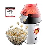 Russell Hobbs Popcornmaschine Fiesta (Heißluft Popcorn Maker, ohne Fett & Öl, inkl. Messlöffel), 1200 Watt, 24630-56