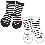 GRUSS & CO Socken, Schwarz, Weiß, 36-40 und Größe 41-46, 2