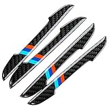 Kaxceay 4 stücke Auto tür Streifen Anti kratzkleer kohlefaser kante schützer Streifen Seite türen formteile gereißen schnittaufkleber für BMW Auto Anti-Kollisions-Aufkleber (Color : M Color)