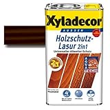 Xyladecor® Holzschutz-Lasur 2 in 1 Palisander 0,75 l - Wetterschutz | farbbeständig | Dünnschicht-L