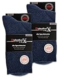 6 Paar Socken mit Komfortbund ohne Gummi & ohne Naht 97% Baumwolle Damen & Herren Diabetiker Socken (Jeans 39-42)