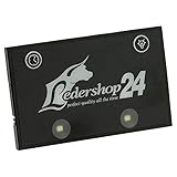 Ledershop24 LED Licht Bag Spot für Kellnerbörse Kellner Kellnergeldbörse Geldbörse Kellnergeldbeutel Bedienungsbörse Damentasche Handtasche Tasche Farbe schw