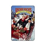 Filmposter Richie Rich's Christmas Wish Family Comedy Blechschild Vintage Metall Pub Club Cafe Bar Home Wandkunst Dekoration Poster Retro 20 × 30