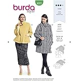 Burda 6372 Schnittmuster Raglanjacke (Damen, Gr. 34-44) Level 3