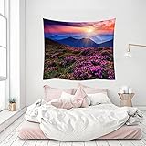 NHhuai Wandbehang Hochwertige Wandteppich Tapisserie Wandtuch Haus Deko Bettdecke Deko Landschaft sitzende Decke Wandbehang S