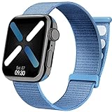 Nylon Solo Loop Kompatibel mit Apple Watch Armband 38mm 40mm 41mm 42mm 44mm 45mm für Männer Frauen, Sport Stretchy Geflochtens Armband Kompatibel für iWatch Series SE 7 6 5 4 3 2 1,Cape B