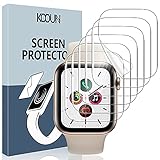 KOOUN [6 Stück] Schutzfolie für Apple Watch 40mm Series 6 5 4 SE, HD Klar Weich Folie (Nicht Glas) für iWatch 40mm SE Series 6 Series 5 Series 4