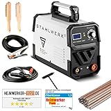 STAHLWERK ARC 200 ST IGBT - Schweißgerät DC MMA/E-Hand Welder mit echten 200 Ampere sehr kompakt, weiß, 7 Jahre Herstellerg