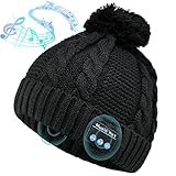 PEATOP Beanie Mützen für Damen und Herren mit kabellosen Kopfhörern für den Winter, Strickmütze mit kabellosen Kopfhörern und Lautsp