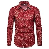 SSBZYES Herrenhemden Langarm Plus Size Herren Casual Langarmhemden Herren Plus Size Langarmshirts Fashion Printed Shirts Plus Size Casual S