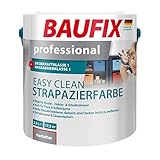BAUFIX professional Easy Clean Strapazierfarbe manhattan, 2.5 Liter, Abwaschbare Wandfarbe, Nassabriebklasse 1, ideal für Kinderzimmer, hochdeckend,