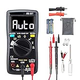 yeehoo Tragbare Digital Multimeter, Auto-Range 6000 Zähler Strommessgerät True RMS voltmeter, Misst Spannung Strom Widerstand Kontinuität Temperatur usw