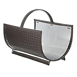 Kaminholzkorb 'Polyrattan'