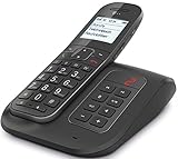 TELEKOM Sinus A 206 Comfort anthrazit schnurlos analog mit AB GroÃŸtaste optisches Anrufsignal Griafik-Display mit gro0er S
