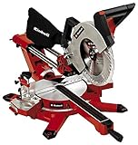 Einhell Zug Kapp Gehrungssäge TE-SM 2534 Dual (1800 W, Sägeblatt Ø 250 mm, Schnittbreite 310 mm, Softstart, schwenkbarer Sägekopf, Laser, LED-Licht)