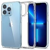 Spigen Ultra Hybrid Kompatibel mit iPhone 13 Pro Hülle [Anti-Yellowing] Handyhülle dünn transparent hardcase silikon -Crystal C