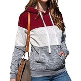 Damen Zip-Up Hoodie Langarm Gestreiftes Leichtes Pullover Sweatshirt Lässige Strick Tunika Jacke mit T