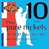 Rotosound Pure Nickel Saiten für E-Gitarren, Regular, Stärke 10 13 17 26 36 46