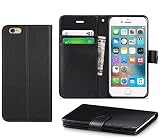 DN-Technology iPhone 7 Hülle, iPhone 8 Hülle, iPhone SE 2020 Hülle, iPhone 7/8/SE 2020 Hülle, [PU Leder Flip Case] [Book Wallet Case] [Kartenfächer] [Stoßfeste Hülle] (iPhone 7/8/SE 2020, schwarz)
