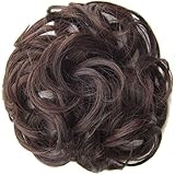 Tensay Weibliche Perücke Haar Braut Make-up Brötchen Ring Lockige Blumen Simulation Perücke Haarteil Stilvolle Haarkreis Frauen Mädchen Haarkreis Gummib