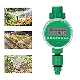 Bearbro Automatische Bewässerung Timer,Garten Zeitschaltuhr Bewässerung,Bewässerungssystem Controller,LCD wasserdichte,Batteriebetrieben,für GartenGewächshaus Landw