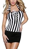 r-dessous Mini Kleid Fussball Trikot T-Shirt Top Kostüm Deutschland WM Fanartikel Damen Motto Party Groesse: S/M