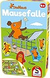 Schmidt Spiele Sendung Mouse TV 51405 Maus, Mausefalle in Metalldose, Reisespiel, grü