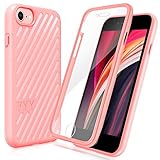 Fyy Antibakterielle Schutzhülle für iPhone 7/8/SE 2020/6/6S, 11,9 cm, [integrierter Displayschutz] stilvoller, robuster Schutz, Rundumschutz, stoßfeste Handyhülle, Pink