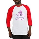 CafePress NCIS LA Chick Baseball Jersey Baseball Shirt Gr. M, rot / weiß