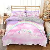 3D Digital High-Definition-Druck Weiße Wolken Und Blauer Himmel Bettbezug 3-Teiliges Bettwäsche-Set Mit Unsichtbarem Reißverschluss Anwendbar Für Das Schlafzimmer Des Studentenwohnheims Im H