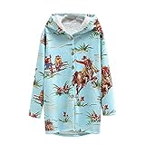 RMBLYfeiye Damen Herbst Winter Kapuzenmantel Boho Vintage Mantel Lässig Mode Jacke Frauen Plus Size Trenchcoat Mit Kapuze Langarm Flauschigen Innen Plüsch Tasten Mantel Warm Outwear Bequem C