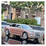 Auto-Spielzeug-Kit Aus Metalldruckguss Für Hong Qi Limousine H9 Sound and Light 1:32 Diecast Alloy Metal Model Collection Simulation Car Wunderbares Geschenk (Farbe : Gold)