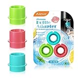 AIEVE 3er Set Flaschen Adapter kompatibel mit SodaStream Easy/Spirit und SodaStream Terra Zubehör Perfekt für 28mm Plastikflaschen Zur Herstellung von Gesprudelten Getränk