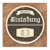 (40 x) Einladungskarten zum Geburtstag Bierdeckel Einladungen Karten lustig witzig