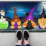 Mengove Halloween Welcome Home Front Dekoration Kürbis Hexe Teppich Badezimmer rutschfeste Matte Veranda Schlafzimmer Küche Flur Fußmatte rutschfeste Unterseite Indoor Outdoor Tepp