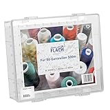 Garnbox für 80 Garnrollen – Ungefüllt – Robust – Übersichtlich | Nähgarn-Box, Nähgarnhalter zur Aufbewahrung von Nähzubehör | Ideale Aufbewahrungsbox zur Nähgarnaufbewahrung von G