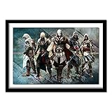 JRGGPO 5D-DIY-Assassin's Creed Diamond Painting Kreuzstich-Kit Kompletter Satz Diamantstickerei Diamond Needlework Living Home Decoration-Kein R