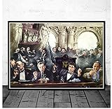 liuyushuo Poster Gangster Godfather Goodfellas Scarface Sopranos Filmplakat Wandkunst Bilder Wohnzimmer Wohnkultur 40 * 60 cm Kein R