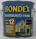 Bondex Dauerschutz Farbe - Schokolade Braun, 2,5 L