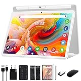 Tablet 10 Zoll Android 10.0 5G WiFi Google Tablett Pad mit Tastatur Maus Stift,32GB ROM 128GB erweiterbar Octa-Core-Prozessor 13MP&5MPKamera 1920x1200 IPS FHD-Display GPS WiFi Buletooth OTG S