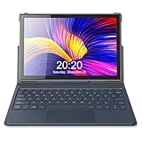 Tablet-PC, Veidoo 2-in-1-Tablets, 4 GB RAM, 64 GB Speicher, Octa Core-Prozessor, FHD-Display, GPS, 5 G WiFi-Dual-SIM-Karte 4 G LTE, Android 10-Zoll-Tablet-Computer mit Tastatur (grau)