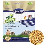 Lyra Pet 5 kg Mehlwürmer getrocknet Futter für Vögel Fische Nager Reptilien Ig