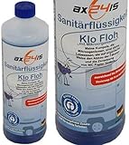 Klo Floh Sanitärflüssigkeit mit Mikroorganismen riecht gut für Camping, Wohnwagen, Boote, Mobile Toiletten. reicht für 20 Anwendungen !!