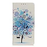 Nokia 8V 5G Hülle, Premium PU-Leder [RFID-Blockierung] Nokia 8V 5G stoßfeste Brieftaschen-Schutzhülle Flip Folio magnetische Hülle mit Kartenfach Kickstand für Nokia 8V 5G Blue T
