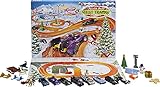 Hot Wheels GTD78 - 2021 Adventskalender mit 24 Überraschungen, darunter 8 Fahrzeuge im Maßstab 1:64, anderes cooles Zubehör, Spielunterlage, Weihnachtsgeschenk für Sammler und Kinder ab 3 J