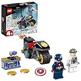 LEGO 76189 Marvel Super Heroes Duell zwischen Captain America und Hydra Set, Avengers Spielzeug ab 4 J