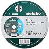 Metabo Promotion Trennscheiben 125x1,0x22,23 Inox, 10 Stück in B