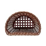 Beesuya Fahrradkorb vorne verstellbar Cafe Farbe Retro Fahrradkorb für Kinder (24 cm 16,5 cm 15,5 cm) G