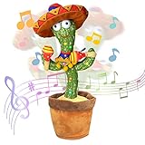 Dancing Cactus,Sprechender Kaktus Plüschtiere,Kaktus Plüsch Spielzeug,Kuscheltier Kaktus Kinderspielzeug,Tanzender Kaktus Plüschtier,Kaktus Stofftier,Kaktus Electronic Baby (A/1PCS)